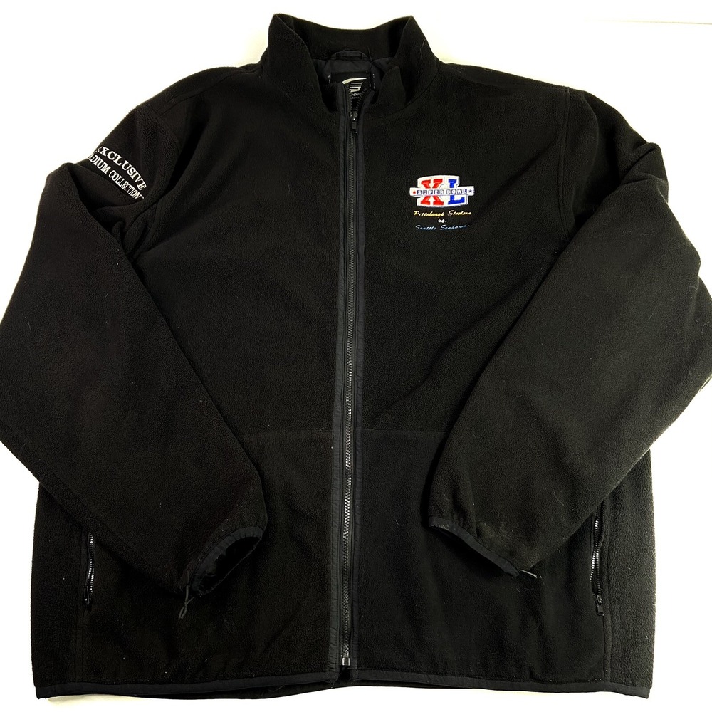 G III Exclusive Stadium Collection Fleece Coat Men's XXL Super Bowl XL 2006‎